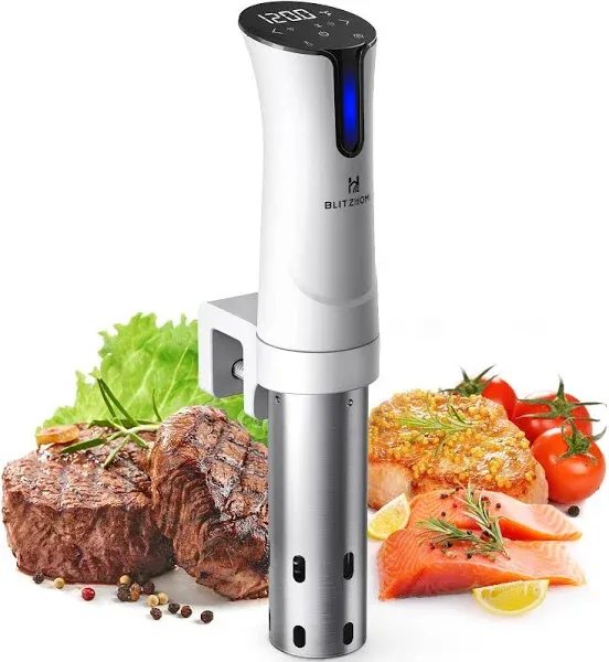 Blitzhome Sous Vide Machine WiFi APP 1100W Sous Vide Cooker with Accurate Temperature & Timer