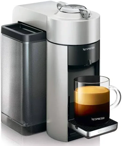 Nespresso Vertuo Coffee and Espresso Machine by De'Longhi with Aeroccino Silver