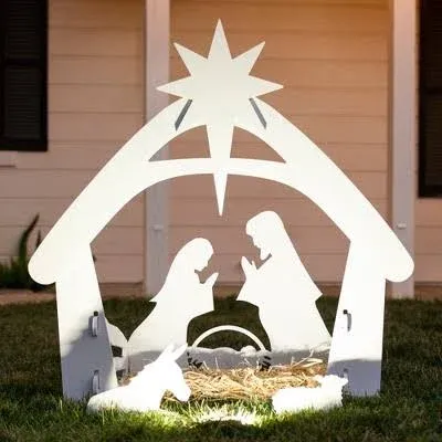 Best Choice Products 4ft Christmas Holy Family Nativity Scene