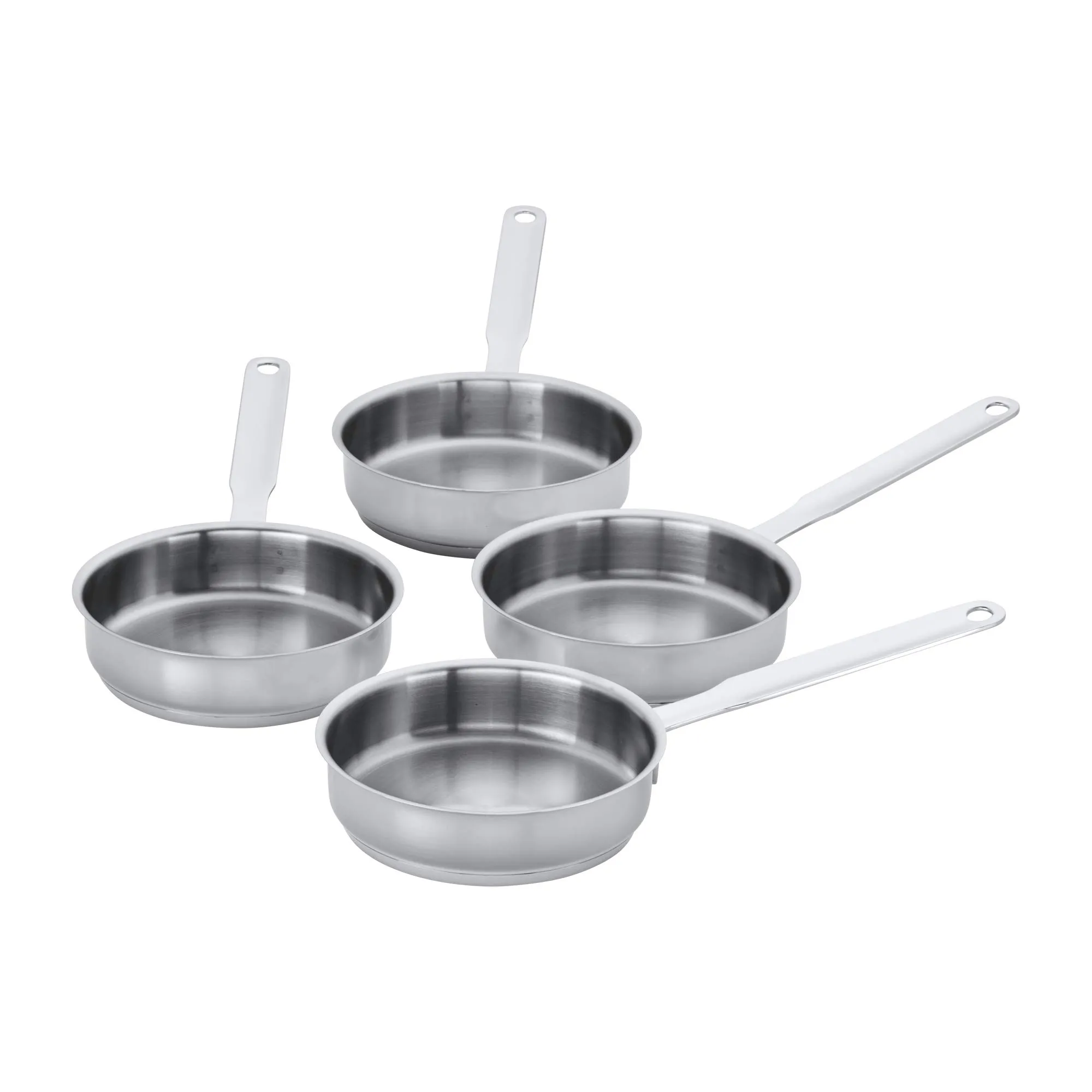 Resto 4-Piece Stainless Steel Mini Fry Pan Set