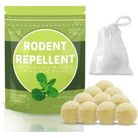 Mouse Repellent Pouches, Peppermint Oil to Repel Mice and Rats