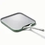 Caraway Ceramic Nonstick Square Griddle Pan, 11", Sage