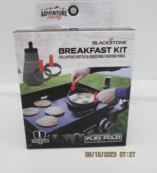 Blackstone Camp Breakfast Kit Collapsible Bottle and Adjustable Silicone Rings