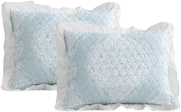 Lush Decor Lucianna Ruffle Edge Cotton 3 Piece Bedspread Set