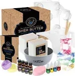 DilaBee Soap Making Kit Includes All Soap Making Supplies| DIY Soap Making Shea Butter Soap Kit. Soap Making Kit for Adults, Homemade Soap