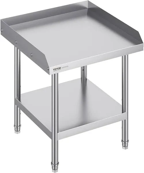 VEVOR Stainless Steel Work Prep Table Commercial Worktable Food Prep 24x18x34in