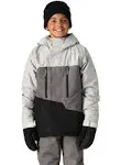 686 Geo Insulated Jacket - Boys' White Heather Colorblock S