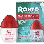 Rohto Cooling Maximum Redness Relief Eye Drops - 0.4 oz bottle