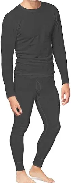 Men’s Cotton Thermal Underwear Set Shirt Pants Long Johns