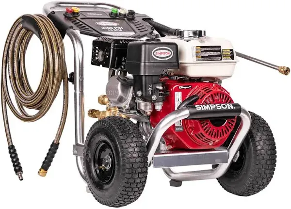 Simpson ALH3228 Aluminum 3400 psi 2.5 GPM Honda GX200 Cat Gas Pressure Washer New