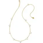 Kendra Scott Leighton Gold Pearl Strand Necklace