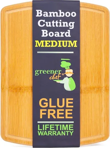 Greener Chef Safest No Glue Bamboo Cutting Board Lifetime Replacements