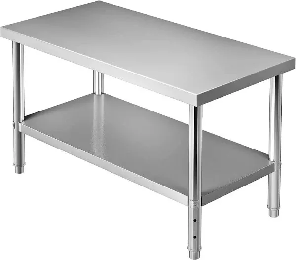 VEVOR Stainless Steel Prep Table 34 Inch