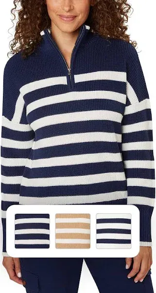 Lands' End Women's Quarter Zip Sweater