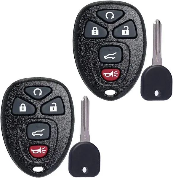 Car Key Fob Keyless Entry Remote fits 2007-2014 Chevy Tahoe Suburban / 2007-2014 Cadillac Escalade / 2007-2014 Gmc Yukon 