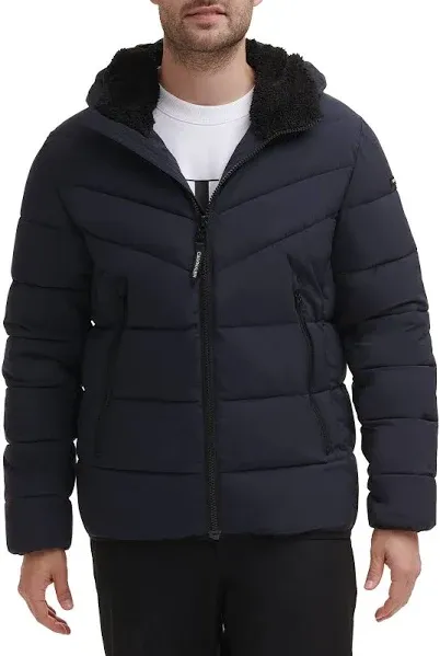 Calvin Klein Men's Snap Front Puffer Jacket