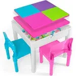 Different Color Play Platoon Kids Activity Table Set - 5 in 1 table with storage