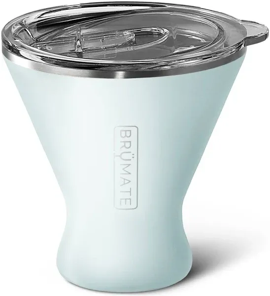 BrüMate MargTini 10oz Martini Margarita Tumbler - Made With Vacuum-Insulated Stainless Steel (Carrara)