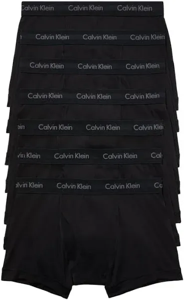 Calvin Klein Mens Underwear Cotton Classics 7-Pack Boxer Briefs WHITE Size LARGE