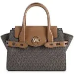 Michael Kors Carmen Medium Brown PVC Satchel