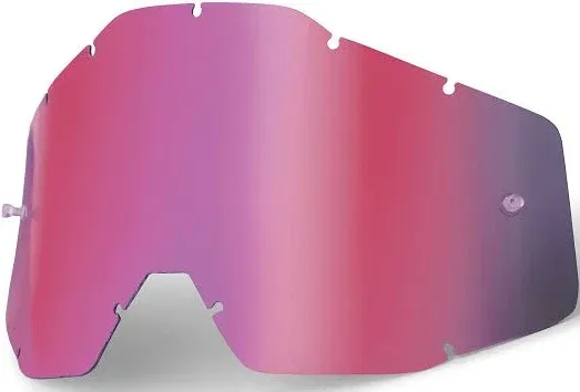 100% Replacement Lens for Strata MX/Racecraft/A<wbr/>ccuri Goggles - Pink Anti-Fog