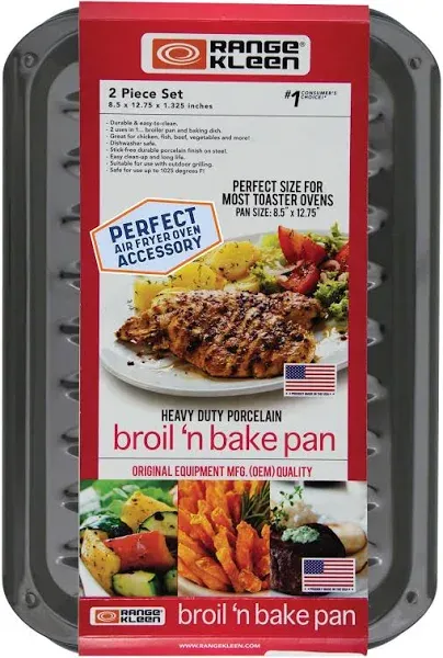 Range Kleen Bake & Broil Porcelain Pan BP106X