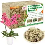 Legigo 3.3lbs Premium Sphagnum Moss for Plants- 60qt Natural Succulent Carnivorous Plant Moss Dried, Long Fiber Orchid Moss for Orchid Repotting