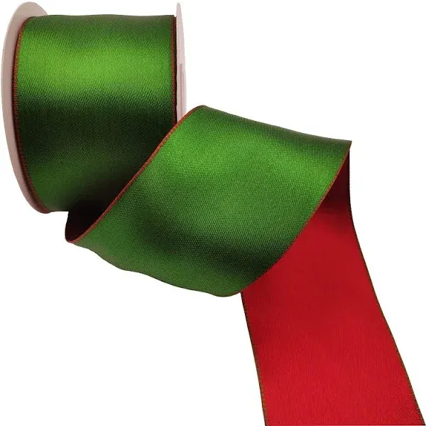 KLTRIBBON Wired Reversible Satin Ribbon