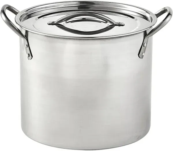 Imusa 12 Quart Stainless Steel Stock Pot with Lid