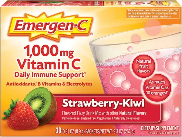 Emergen-C - Strawberry-Kiwi 30 Packets