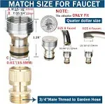 Quick Connect Sink Faucet Snap Adapter to Hose 15/16&#034; -27M or 55/64&#034;-27F x3/4&#034;