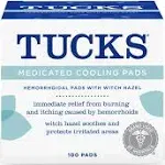 Tucks Cooling Pads, Medicated - 100 pads