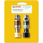 Gentec Quick Connector Sets, Hose-to-Torch Connector Set 145 psi, Fuel/Oxygen (331-QC-HTPRSP)