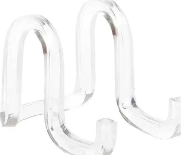  Clear Acrylic Ribbon-Style Display Easel.875&#034; H 1.875&#034; x 1.75&#034; x 2.625&#034; 1