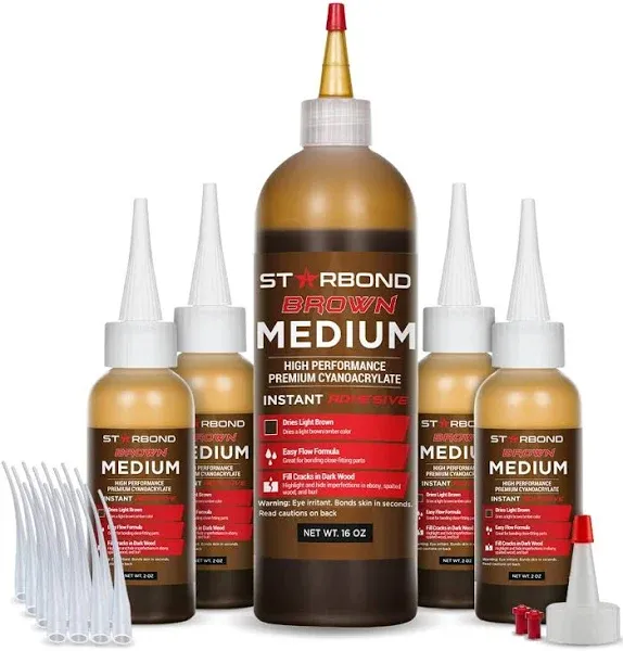 Starbond BR-150 Brown Medium CA Glue