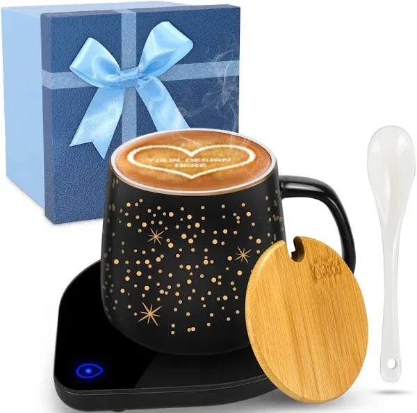 Tsmsv Coffee Warmer with Mug Set