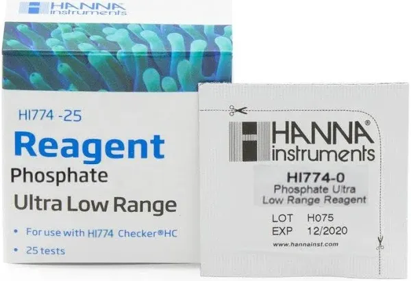 Hanna Instruments Hi774-25 Phosphate Ultra Low Range Checker HC Reagen