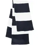 Sportsman SP02 - Rugby-Striped Knit Scarf Navy/ White One Size