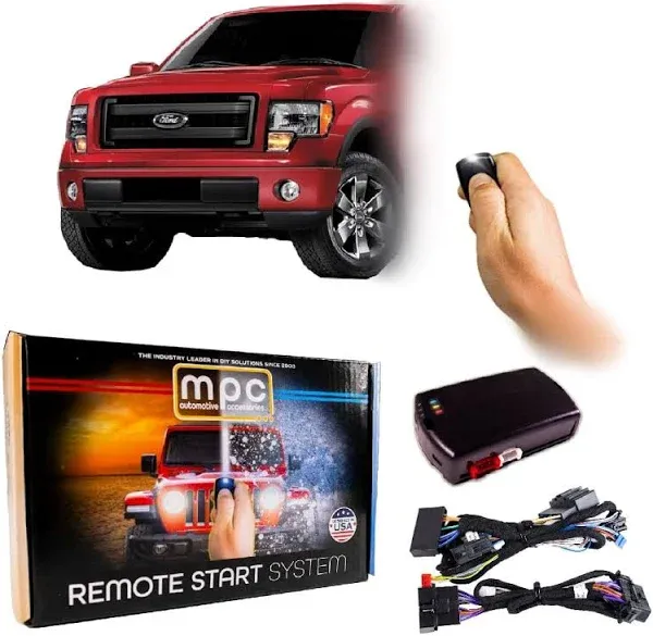 MPC Complete 1-Button Remote Start Kit for 2011-2014 Ford F-150 - Key-to-Start - Prewired - with T-Harness B-4708-215