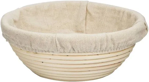 eoocvt 7 inch Round Banneton Brotform Bread Dough Proofing Rising Rattan Basket