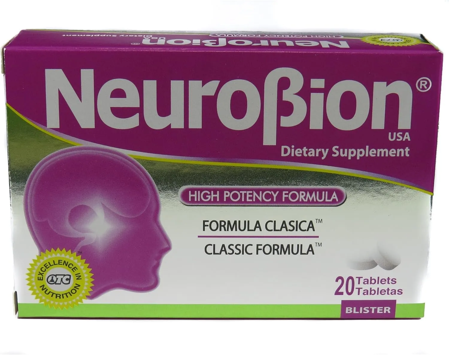 Neurobion Supplement High Potency Formula  20 Tablets: Boost Your Energy