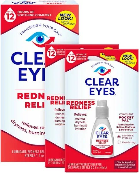 Clear Eyes Eye Drops Redness Relief