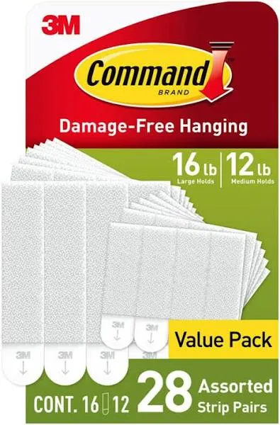 3M Command Strips Picture Hanging Strips Damage Free Small Med Large BRAND NEW