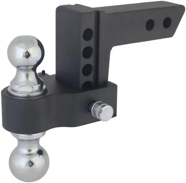 Blackout 0&#034; - 4&#034; Drop, 10000 lbs. Capacity Class IV Drop Hitch - Adjustable (2&#034;