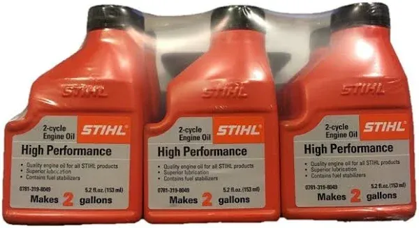 STIHL HP 50:1 2-Cycle Engine Oil Mix, 12.8 Oz Mixes 5 Gallon FREE SHIPPING!