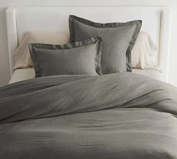 Pottery Barn Belgian Flax Linen Duvet Cover