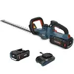 Senix 60 Volt Max 26-inch Cordless Brushless Hedge Trimmer with Rotating Head 3Ah Battery and Charger HTX6-M1