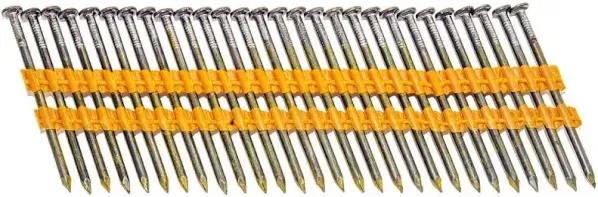 21 Degree Collated Nails - Vinyl Coated Framing Nails in Smooth Shank and Ring Shank Galvanized. 2-3/8 x .113 21 Degree - 8D Cooler ~700 Small Box