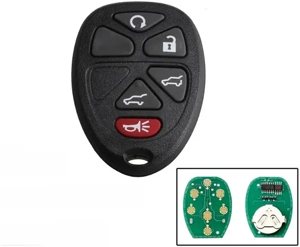 Car Key Fob Keyless Entry Remote fits 2007-2014 Chevy Tahoe Suburban / 2007-2014 Cadillac Escalade / 2007-2014 Gmc Yukon 