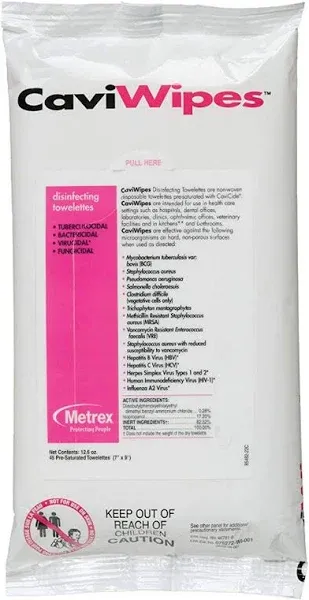 Metrex CaviWipes Surface Disinfectant Towelettes